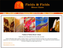 Tablet Screenshot of fieldsandfieldsblownglass.com